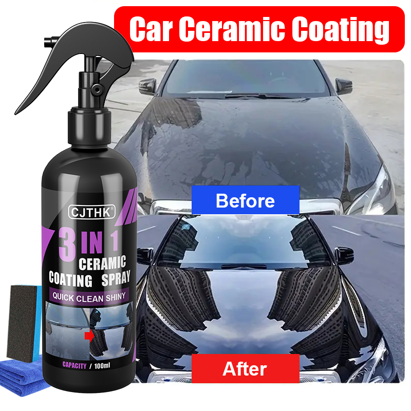 Car Wax Ceramic Coating - セラミックコーティング 車用ナノコーティング剤 クリスタルコーティング液 疎水性傷防止 車用ワックスコーティング 車用研磨コーティング