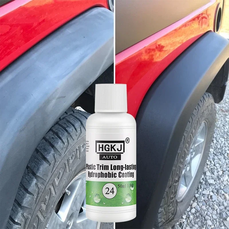 Trim Restorer Plastic - プラスチック復元活性化剤プラスチックリノベーター長期的なコーティング車のゴム改修クリーングロスブラックシャイン HGKJ 24