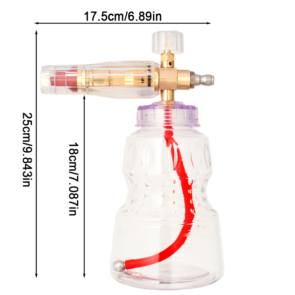 プロ仕様アルミ製フォームキャノン 1/4インチクイックコネク - Pressure Washer Foam Gun のレビューと価格