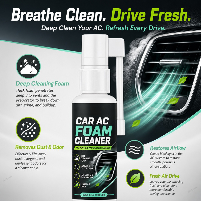 抗菌カーエアコンフォームクリーニングスプレー、自動車エアコン - Odor Eliminator Car のレビューと価格
