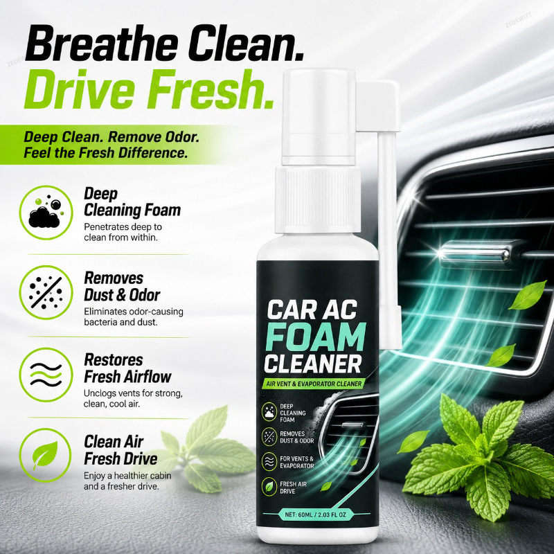 抗菌カーエアコンフォームクリーニングスプレー、自動車エアコン - Odor Eliminator Car のレビューと価格